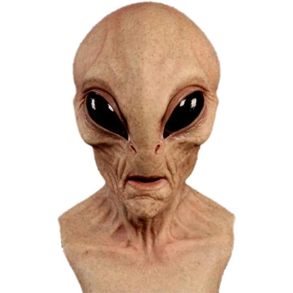 Latex Alien Mask Realistic - Halloween Costume Alien Dinosaur Mask, Realistic