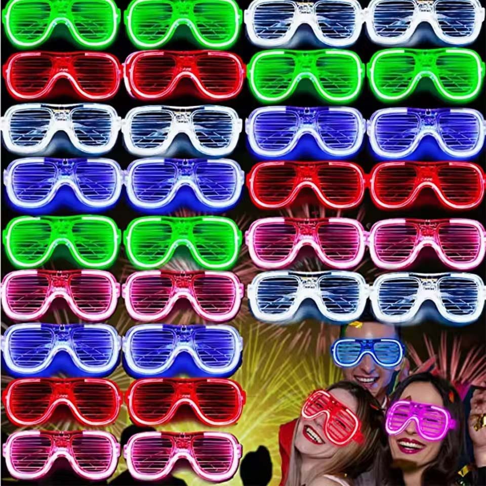 5-50 Pcs Light Up LED Glasses  - đánh giá và giá Glow In The Dark Party Glasses