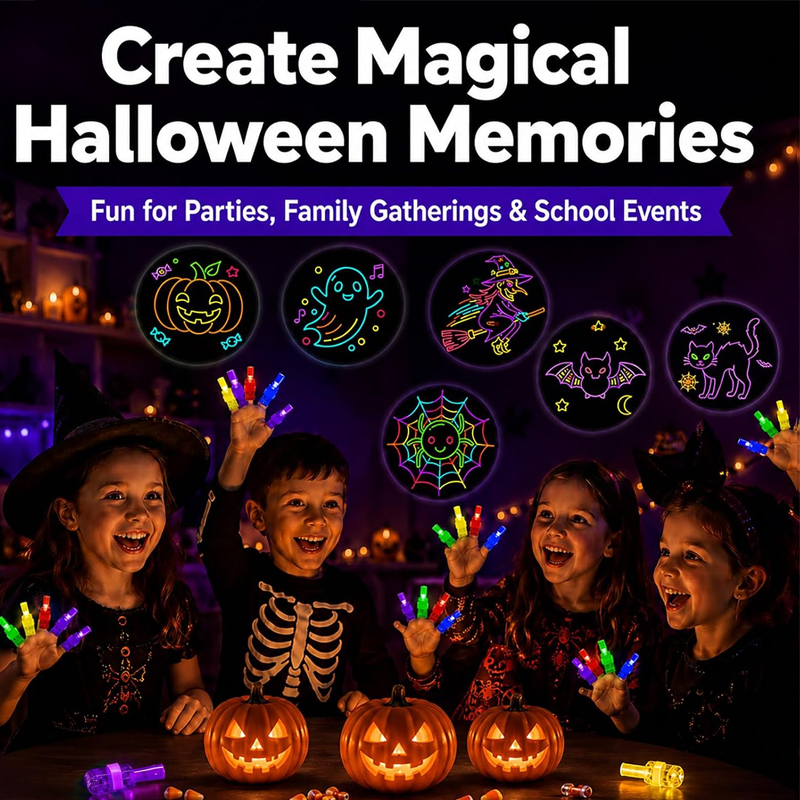 4/40PCS Halloween LED Finger L - đánh giá và giá Glow In The Dark Party Glasses
