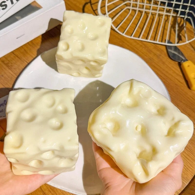Taba Squishy Cheese Cube Stres - đánh giá và giá Novelty Gifts