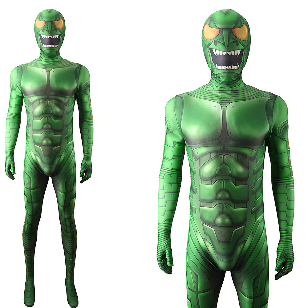 Anime Green Goblin Cosplay Bod - đánh giá và giá Spiderman Jumpsuit Kids