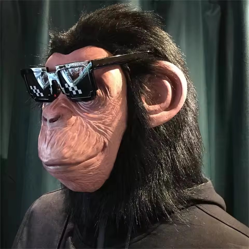 Latex Vivid Monkey Mask With W - đánh giá và giá Led Purge Mask Halloween