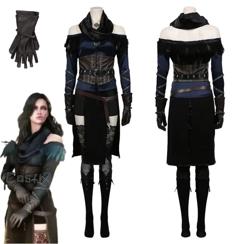 Yennefer Cosplay Fantasia Cost - đánh giá và giá Medieval Renaissance Dress Women