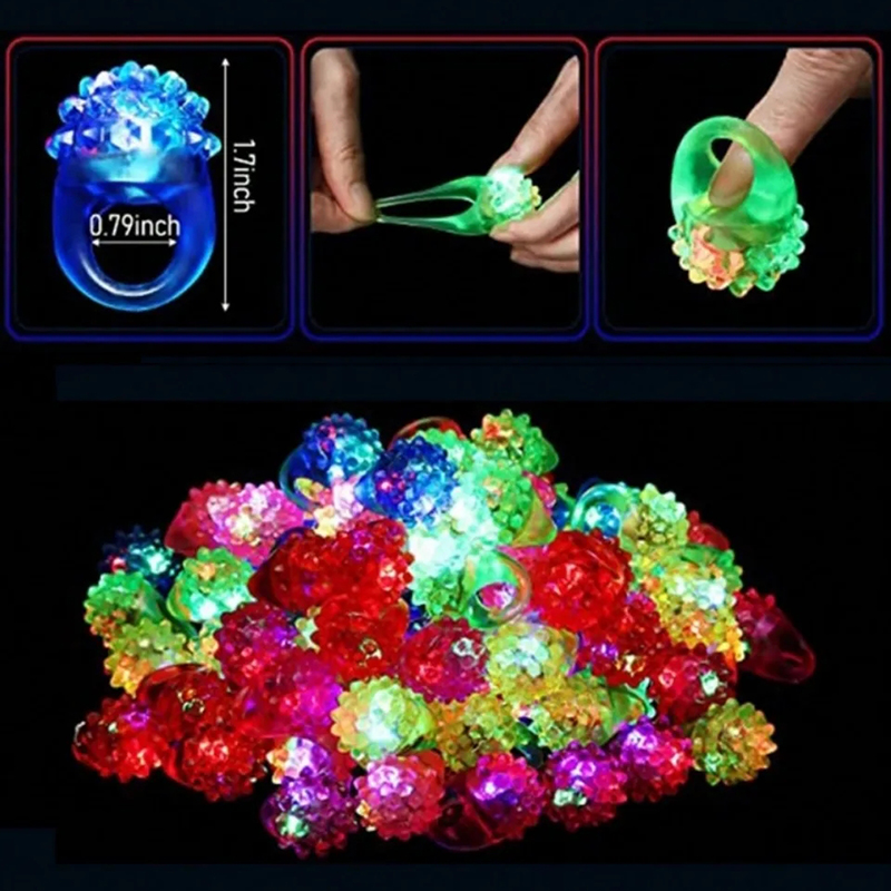 20/30/50pcs Glowing Rings LED  - đánh giá và giá Glow In The Dark Party Glasses