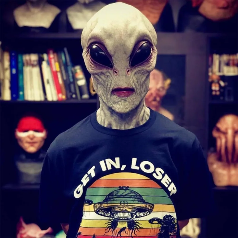 Halloween Costume Alien Dinosa - đánh giá và giá Latex Alien Mask Realistic