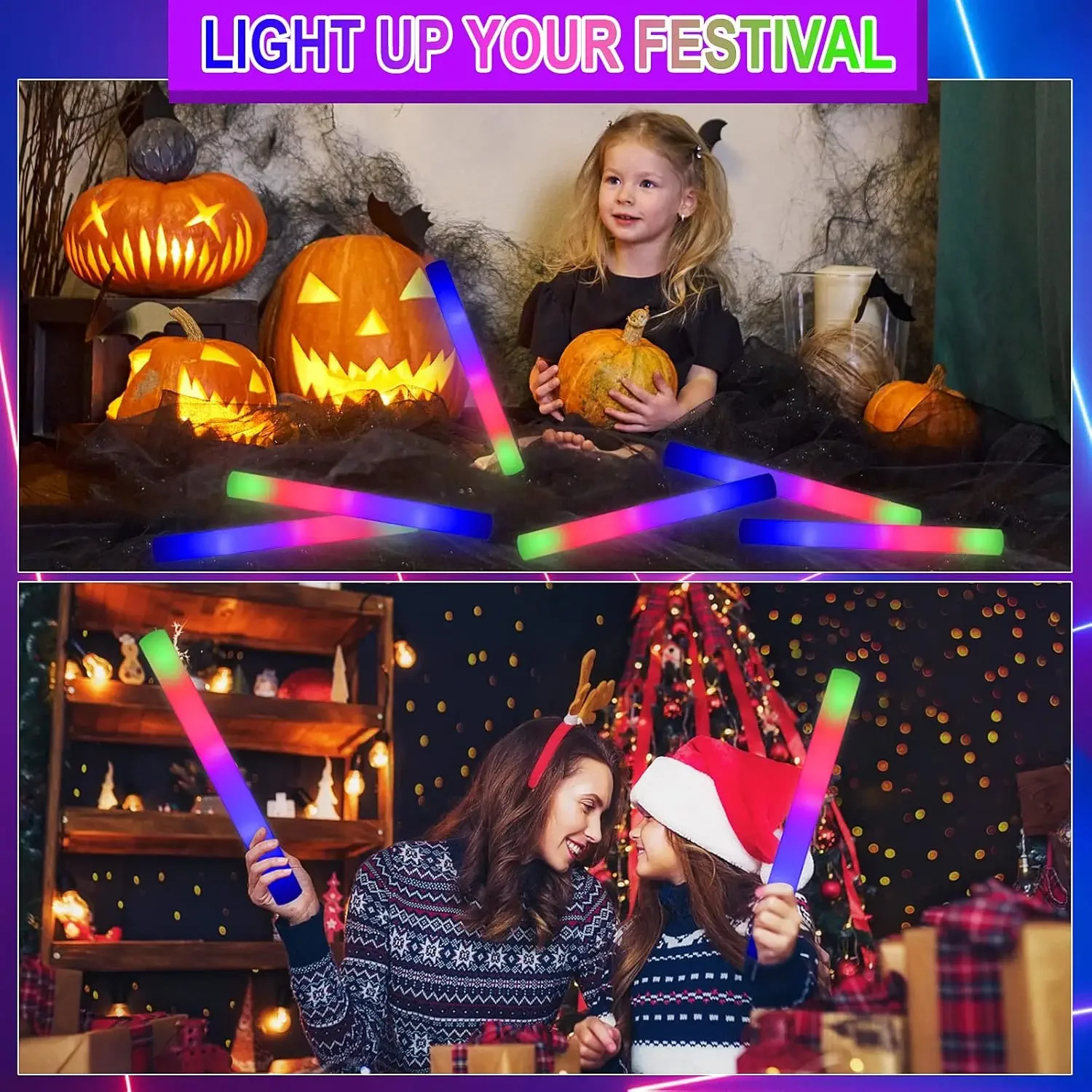 2Z-50PCS Led Foam Glow Sticks  - đánh giá và giá Flashing Led Foam Sticks Party