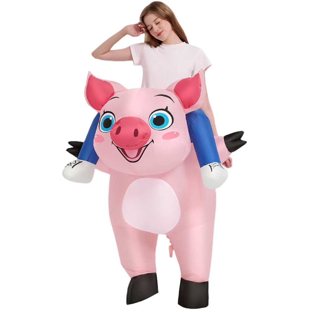 New Pink Inflatable Pig Costum - đánh giá và giá Inflatable Dinosaur Costume Adult