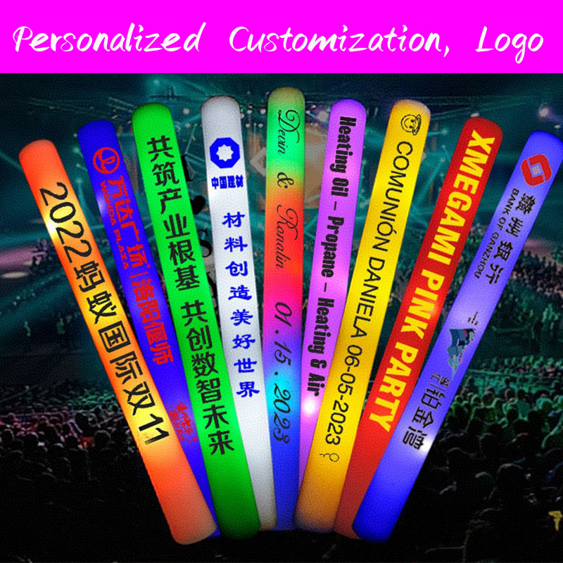 30 LED luminous foam sticks pe - đánh giá và giá Flashing Led Foam Sticks Party