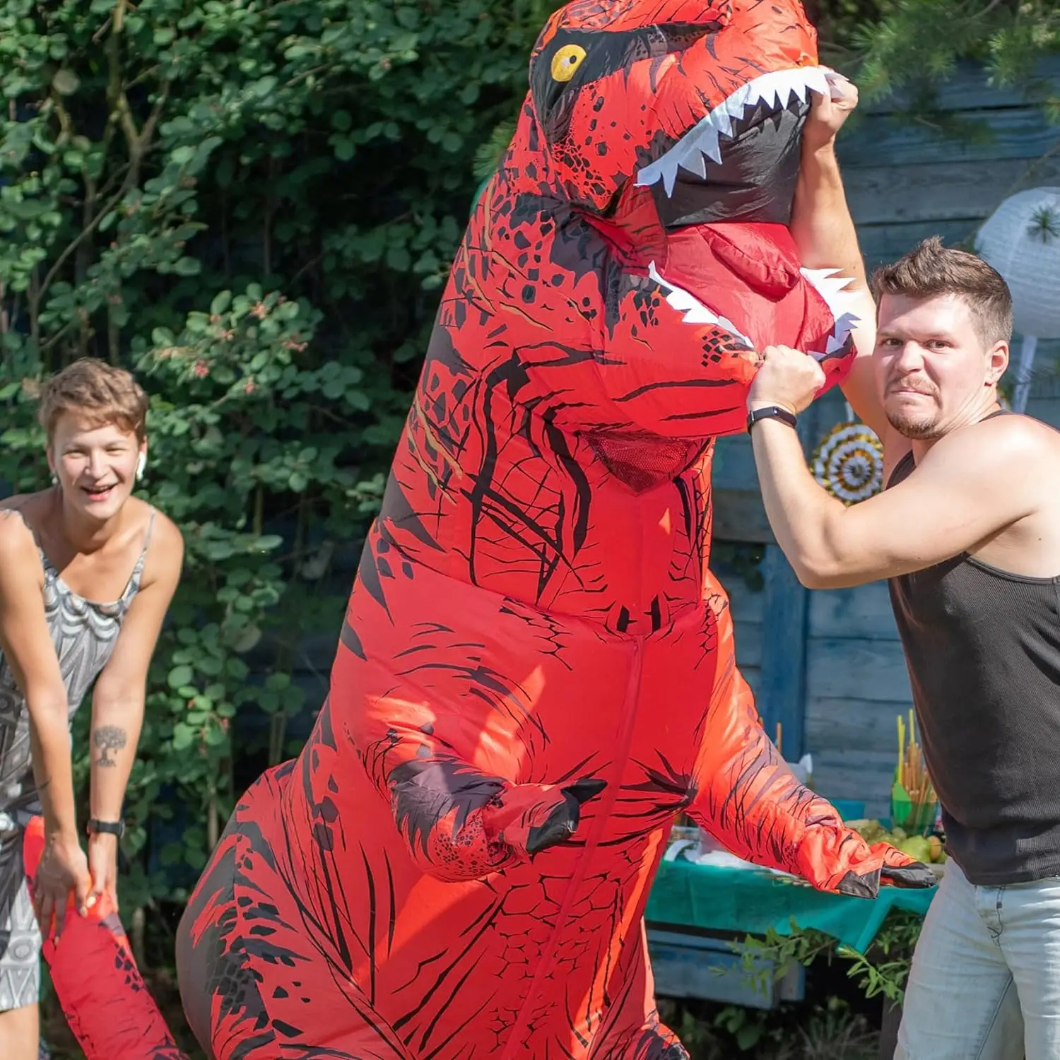 Tyrannosaurus Inflatable Dinos - đánh giá và giá Inflatable Dinosaur Costume Adult