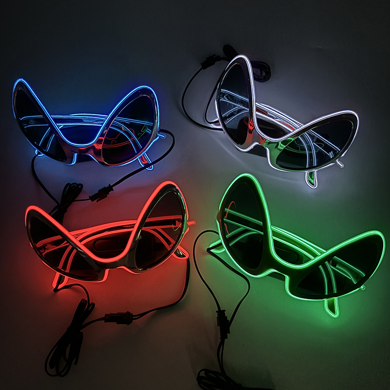 Cool Light Up LED Alien Glasse - đánh giá và giá Glow In The Dark Party Glasses